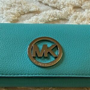 Michael Kors Aqua Leather Wallet